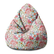 Puf Pearshape Motýle s Kvetmi-S-Velvet