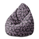 Puf Pearshape Palmové Listy v Noci-M-Velvet