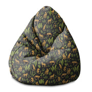 Sedací vak Pearshape Pantery na čiernom