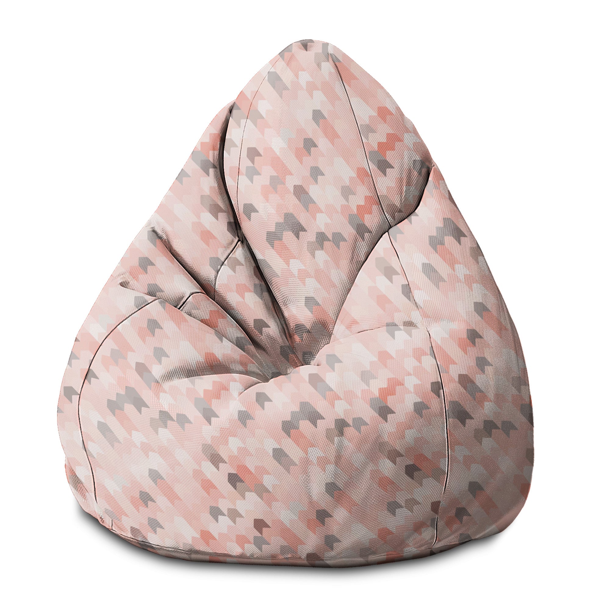 Sedací vak Pearshape Ružový vzor