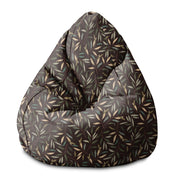 Sedací vak Pearshape Retro listy-S-Velvet