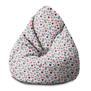 Sedací vak Pearshape Scandi kvety