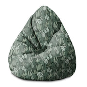Sedací vak Pearshape Tropické zelené listy palma