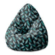 Sedací vak Pearshape Turkusové perá-S-Velvet