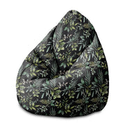 Sedací vak Pearshape Akvarelové elegantné kvety-M-Velvet