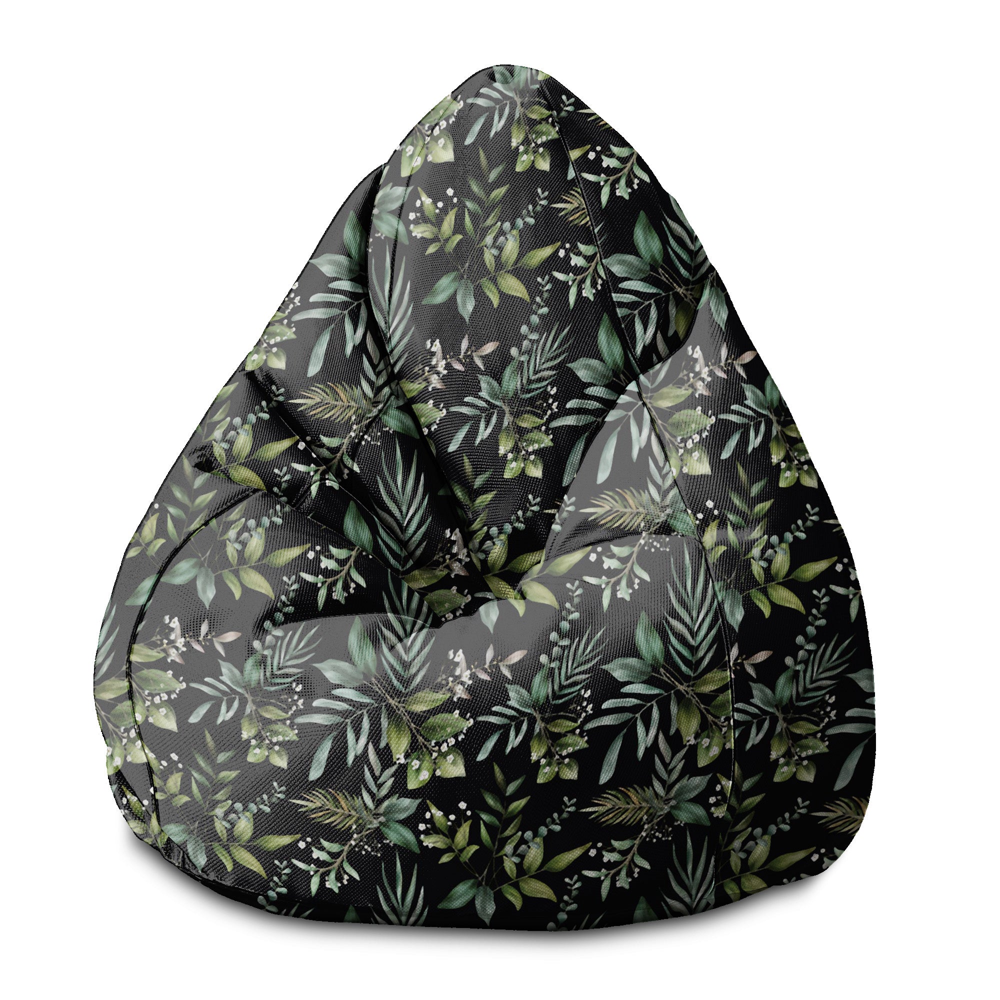 Sedací vak Pearshape Akvarelové elegantné kvety