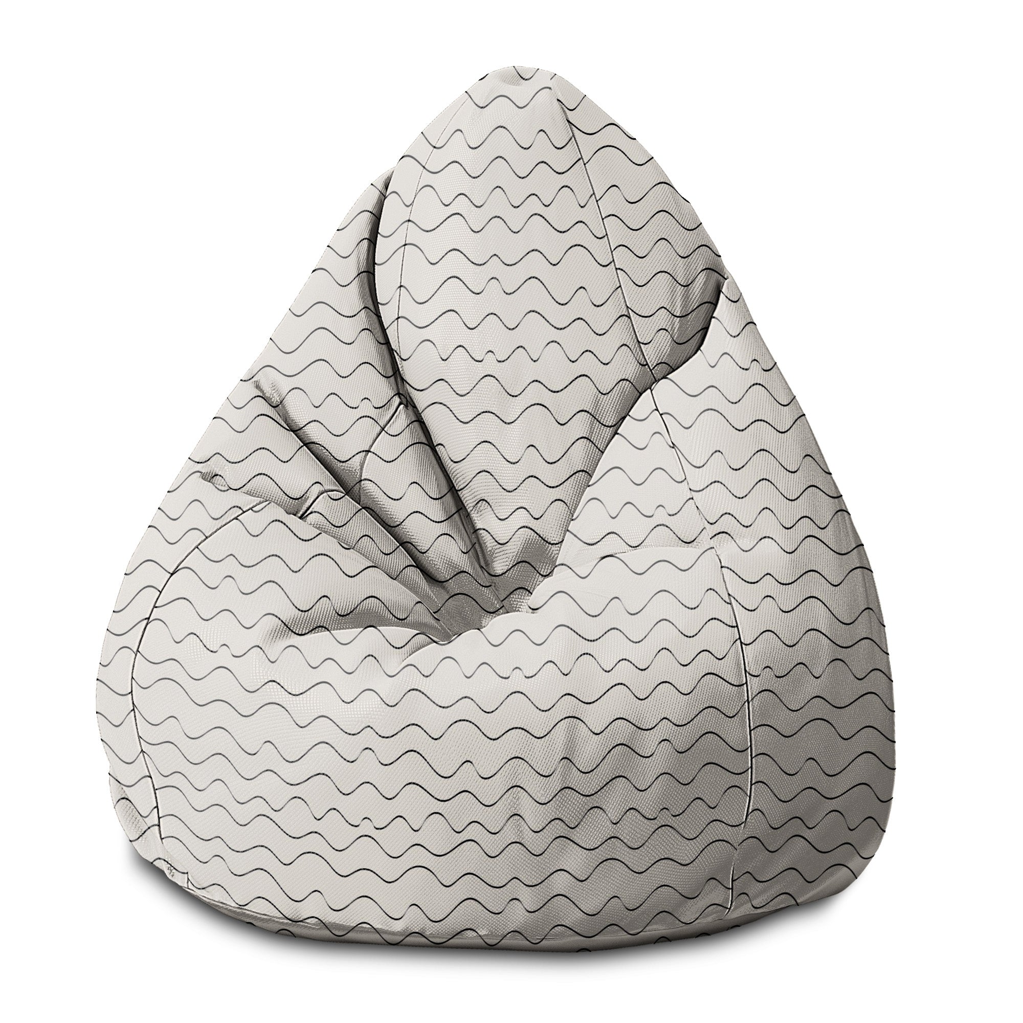 Puf Pearshape Wavy-S-Velvet
