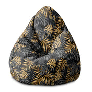 Sitzsack Pearshape Goldene Monstera-S-Velvet