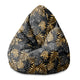 Sitzsack Pearshape Goldene Monstera