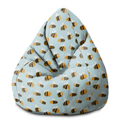 Sedací vak Pearshape Bee Life-Velvet-S