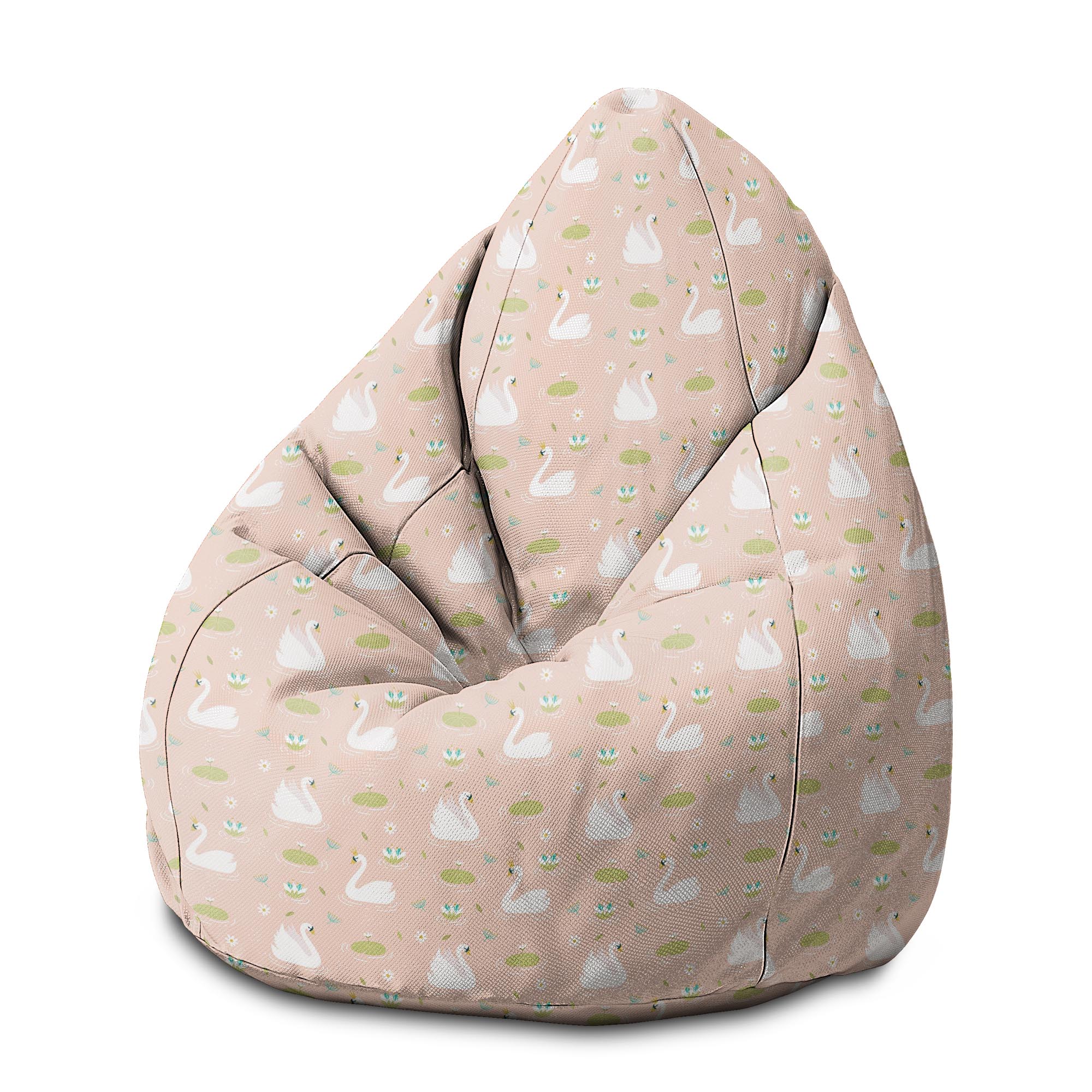 Puf Pearshape Elegant Swans-M-Velvet