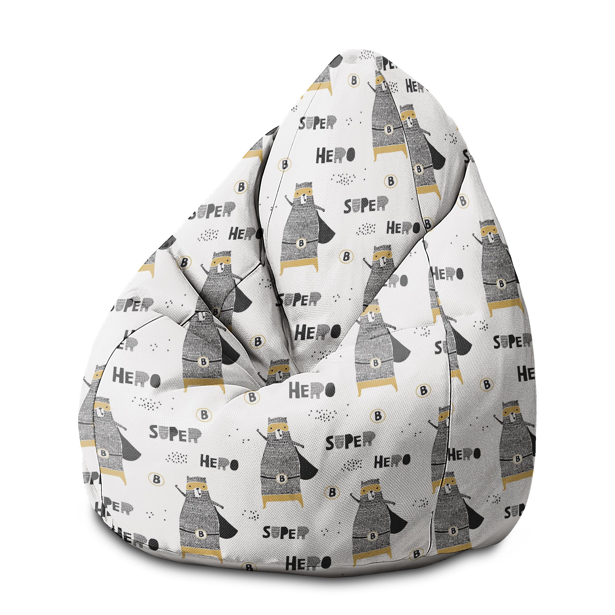 Puf Pearshape Miś Superbohater-M-Oxford