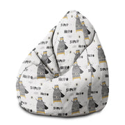 Sedací vak Pearshape Medveď Superhrdina-M-Velvet