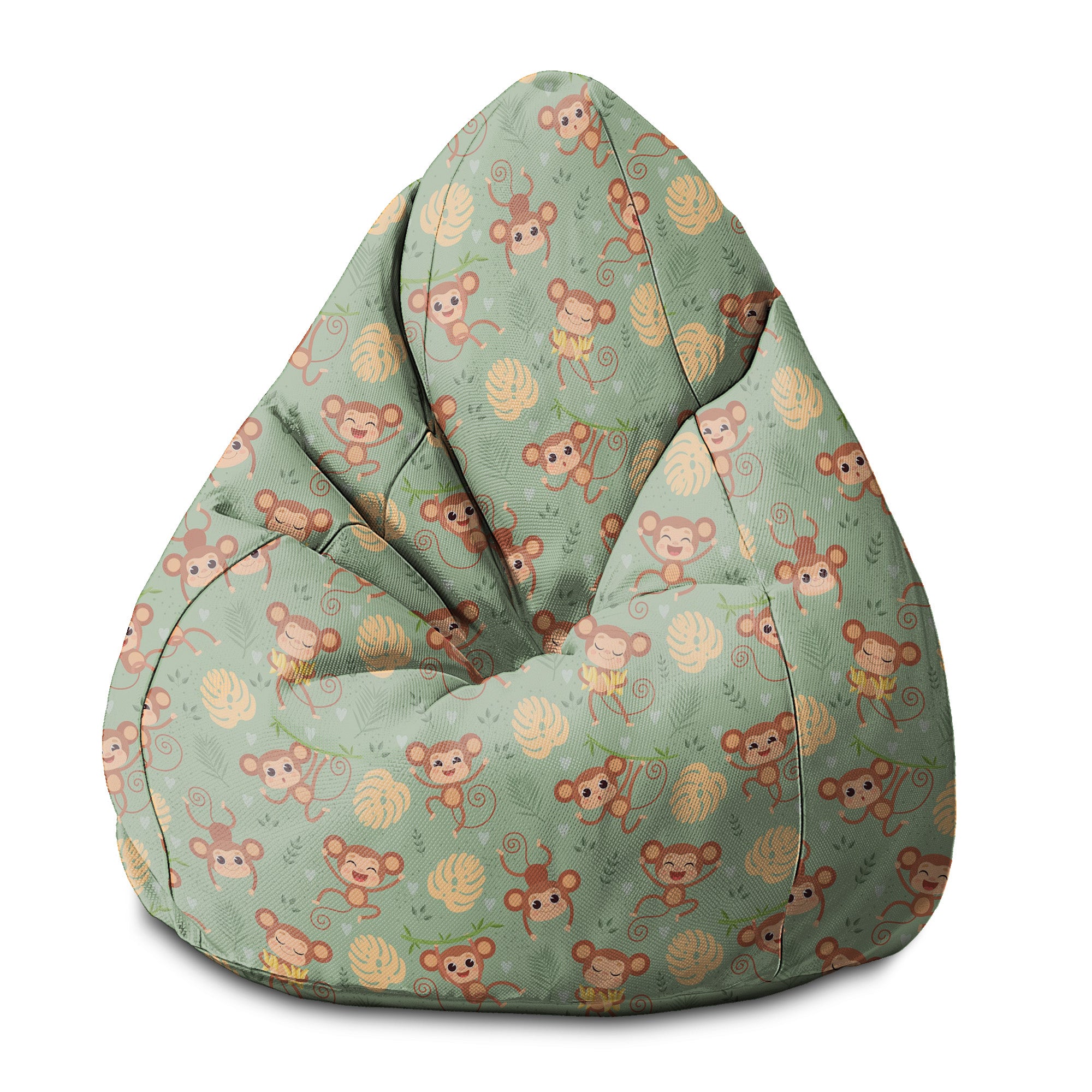 Sedací vak Pearshape Opica v Džungli-S-Velvet