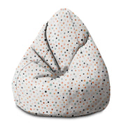 Sedací vak Pearshape Pastelové Bodky-S-Oxford