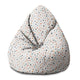 Sitzsack Birnenform Pastellpunkte-S-Samt