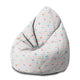 Sedací vak Pearshape Pastelové Srdiečka-M-Velvet