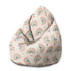 Puf Pearshape Boho Rainbow with Stars-M-Velvet
