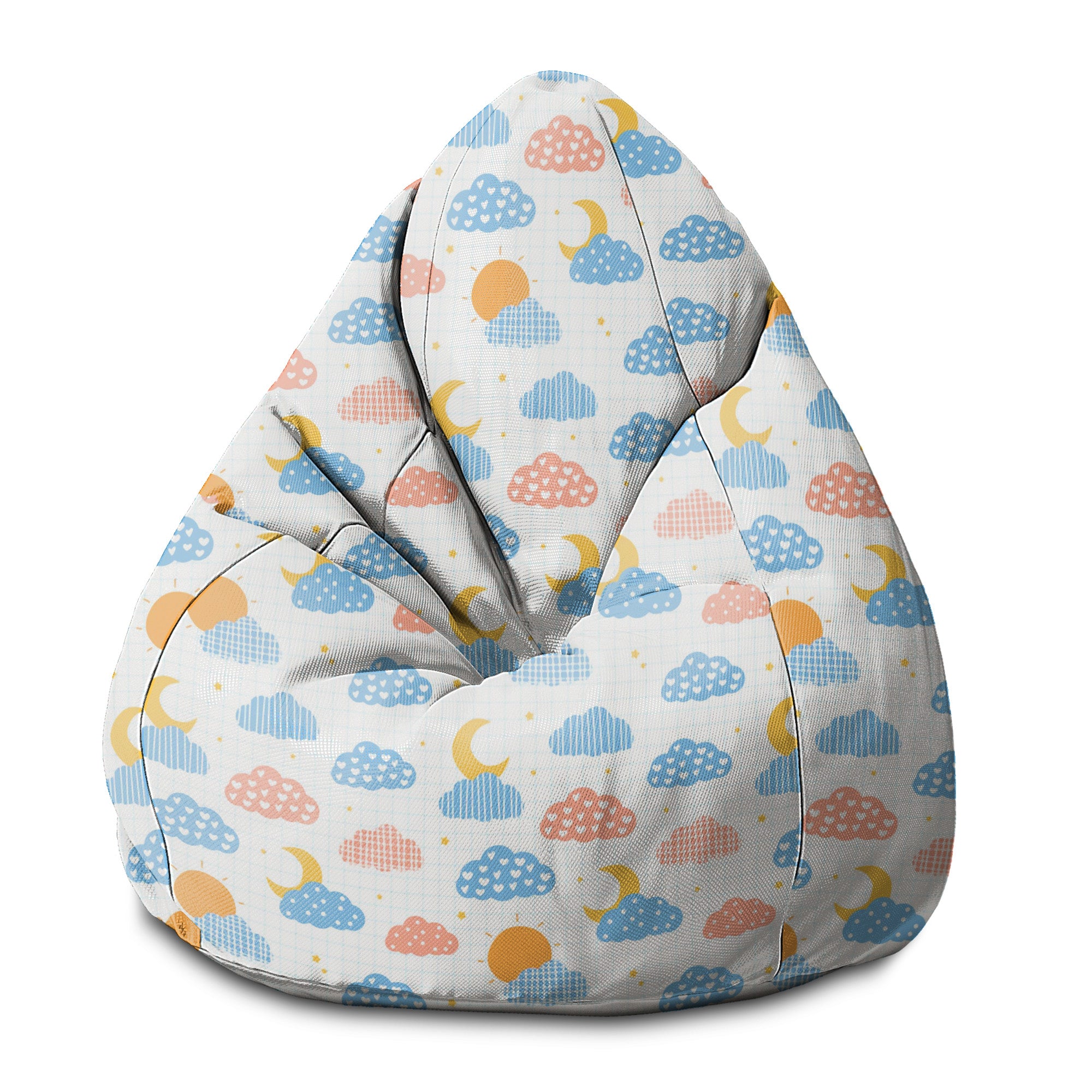 Puf Pearshape Cute Sky-S-Oxford