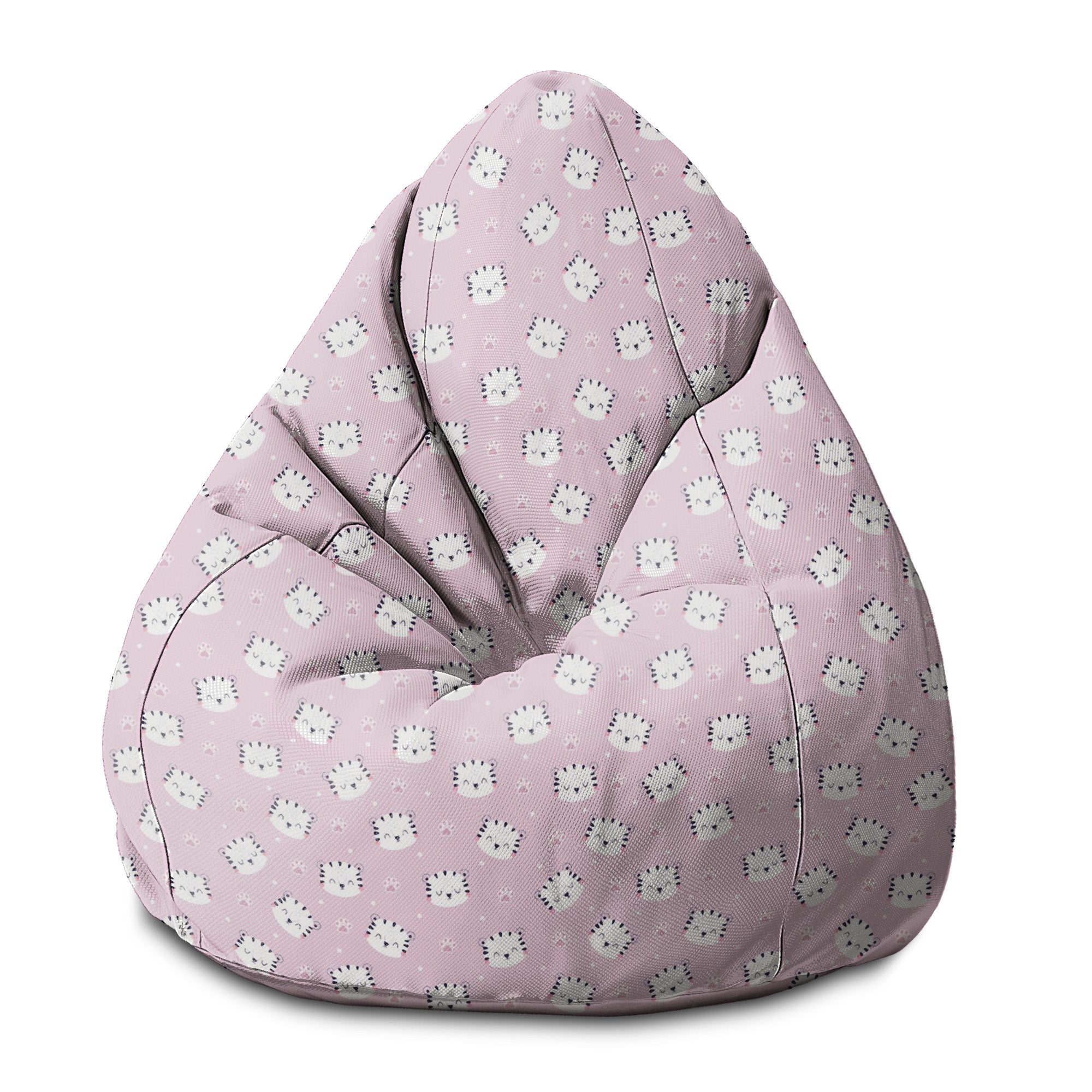 Pearshape Cute Tiger Paws Pouf