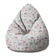 Sedací vak Pearshape Dino Friends-M-Velvet