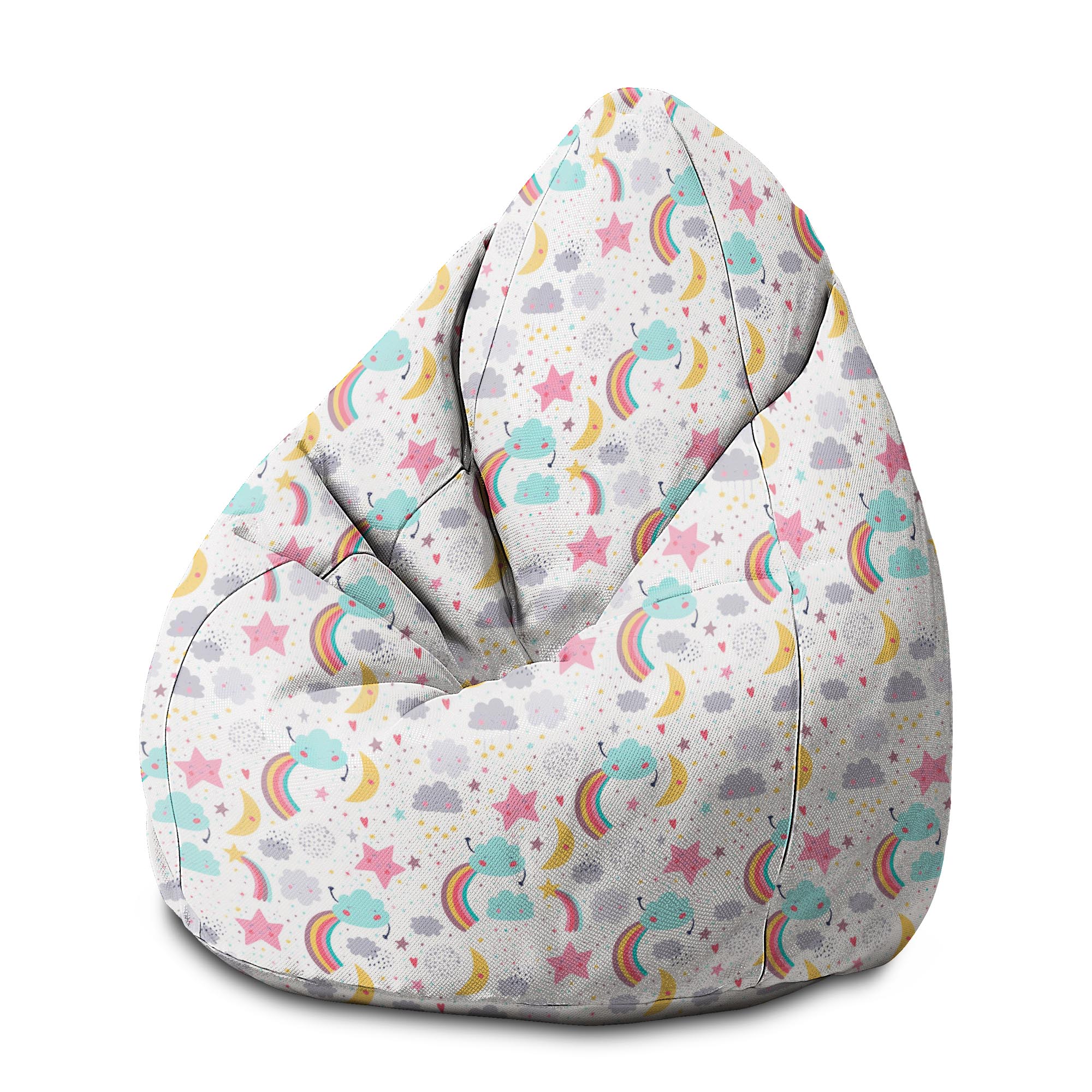 Sedací vak Pearshape Happy Sky-M-Velvet