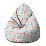 Sedací vak Pearshape Happy Sky-S-Velvet