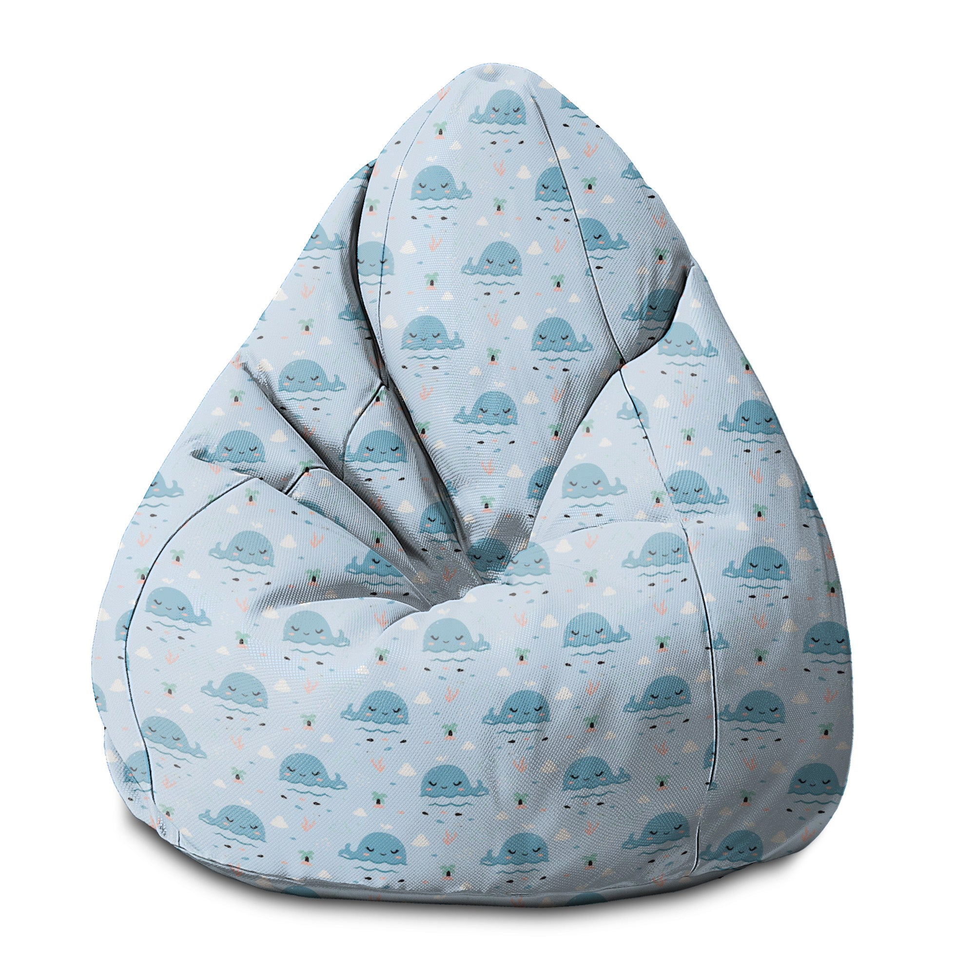 Sedací vak Pearshape Happy Whale-S-Velvet