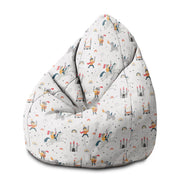 Sedací vak Pearshape Knight and Dragon-M-Velvet