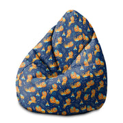 Sedací vak Pearshape Lions Roar-M-Velvet