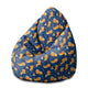Sedací vak Pearshape Lions Roar-M-Velvet