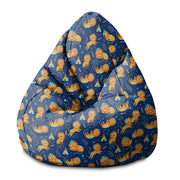 Sedací vak Pearshape Lions Roar-S-Velvet