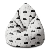 Sedací vak Pearshape Scandi Mountains-S-Velvet