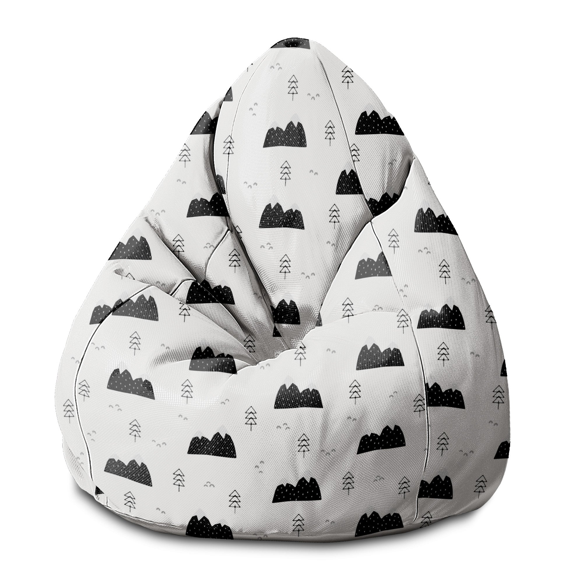 Sedací vak Pearshape Scandi Mountains-S-Velvet