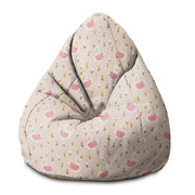 Puf Birnenform Schwan mit Tulpenblumen-S-Oxford