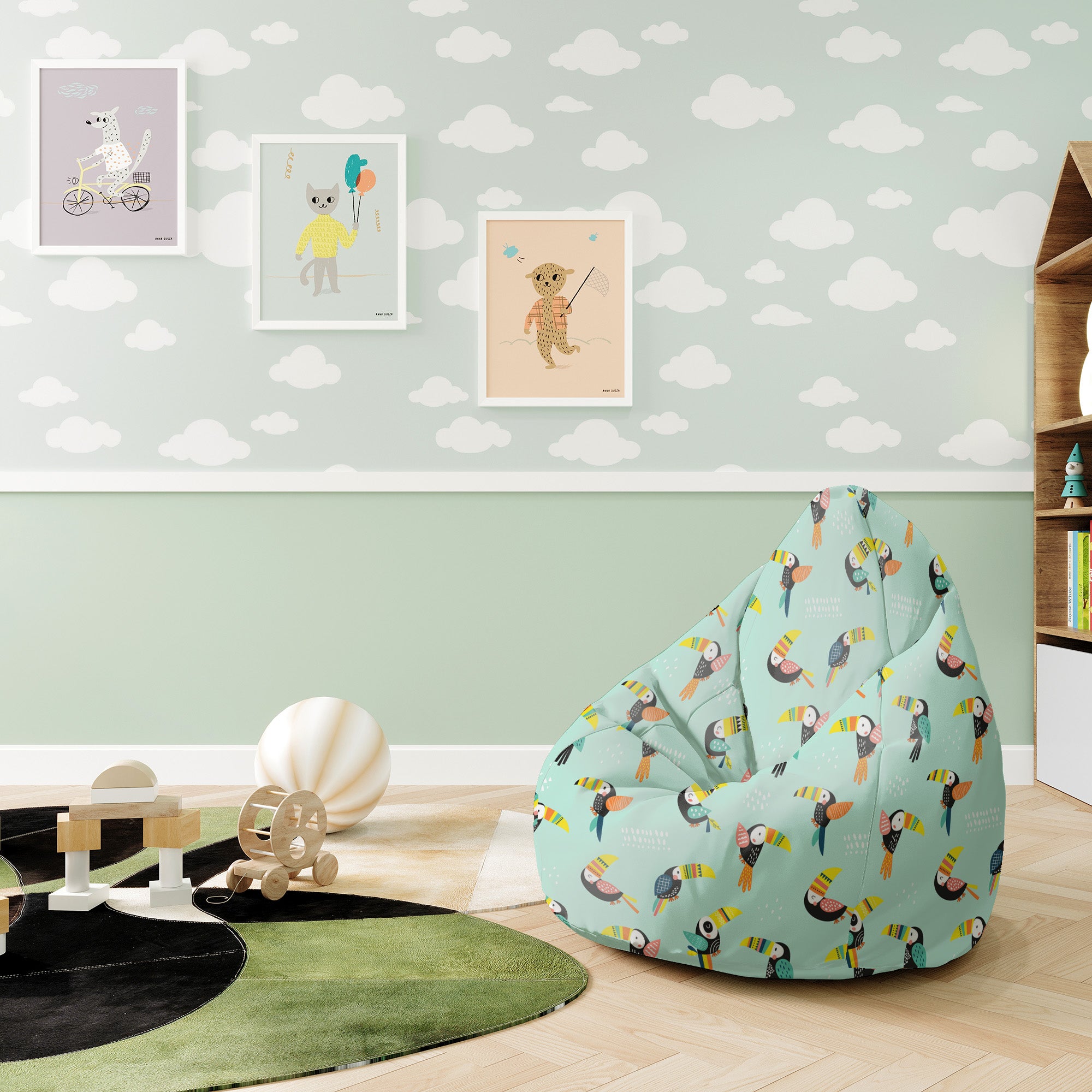Sedací vak Pearshape Tukan-S-Velvet