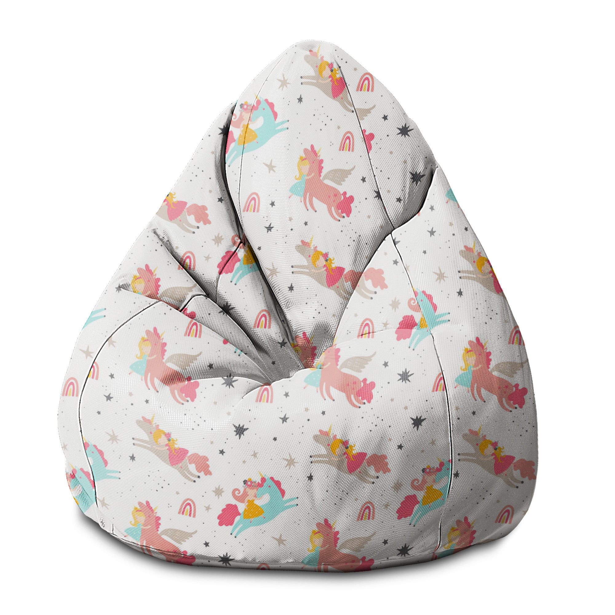 Puf Birnenform Einhorn Prinzessin-S-Samt