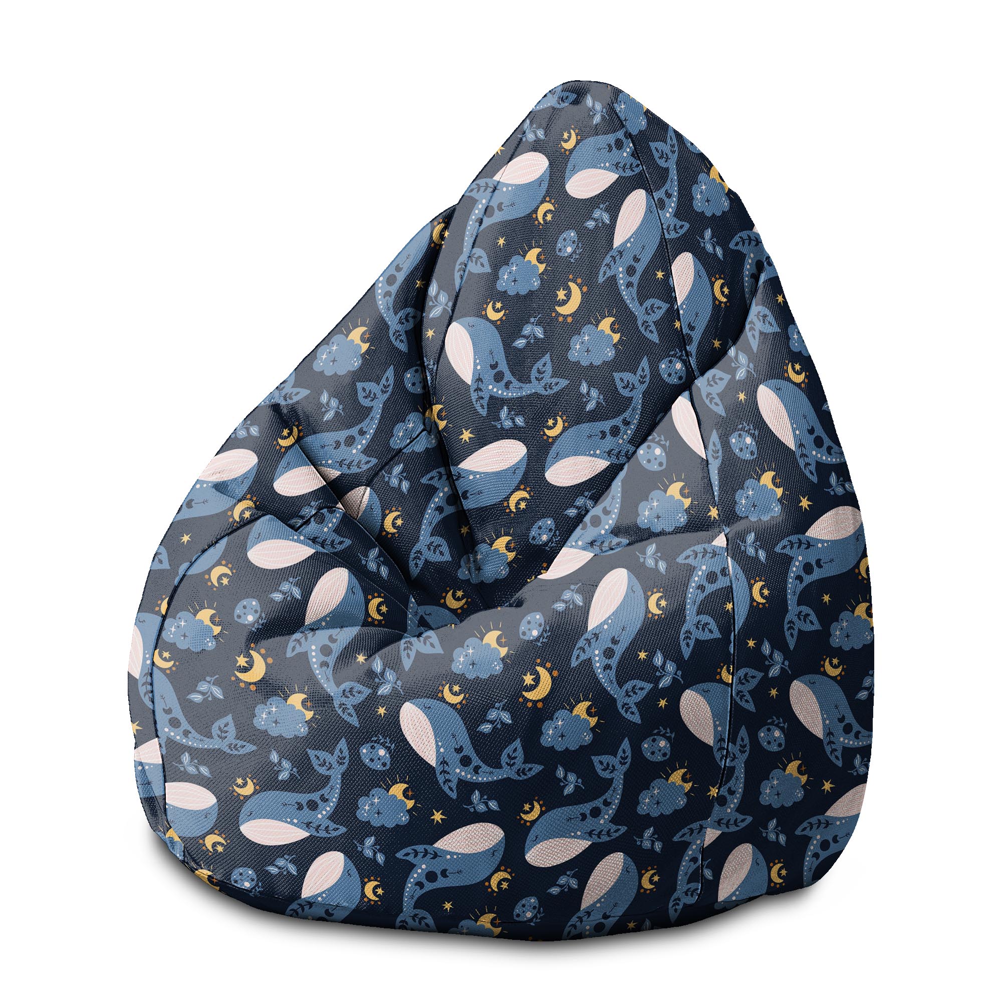 Sedací vak Pearshape Veľryby-M-Oxford