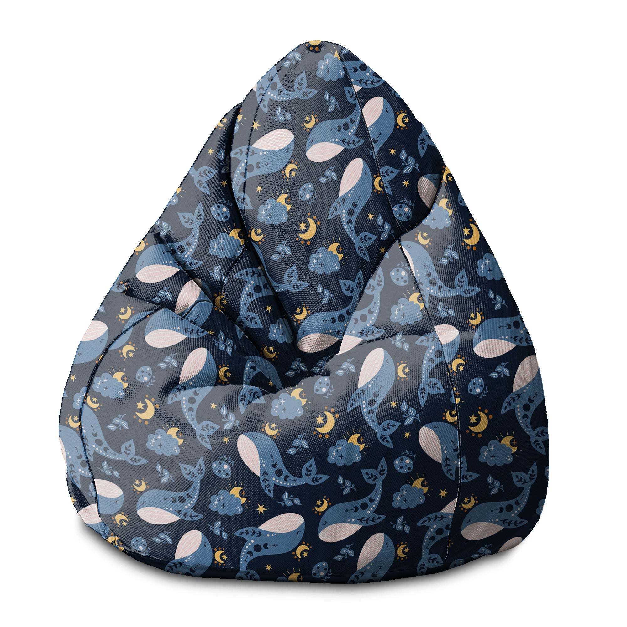 Sedací vak Pearshape Veľryby-S-Velvet