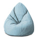 Sedací vak Pearshape Biela bodka na modrom-S-Velvet