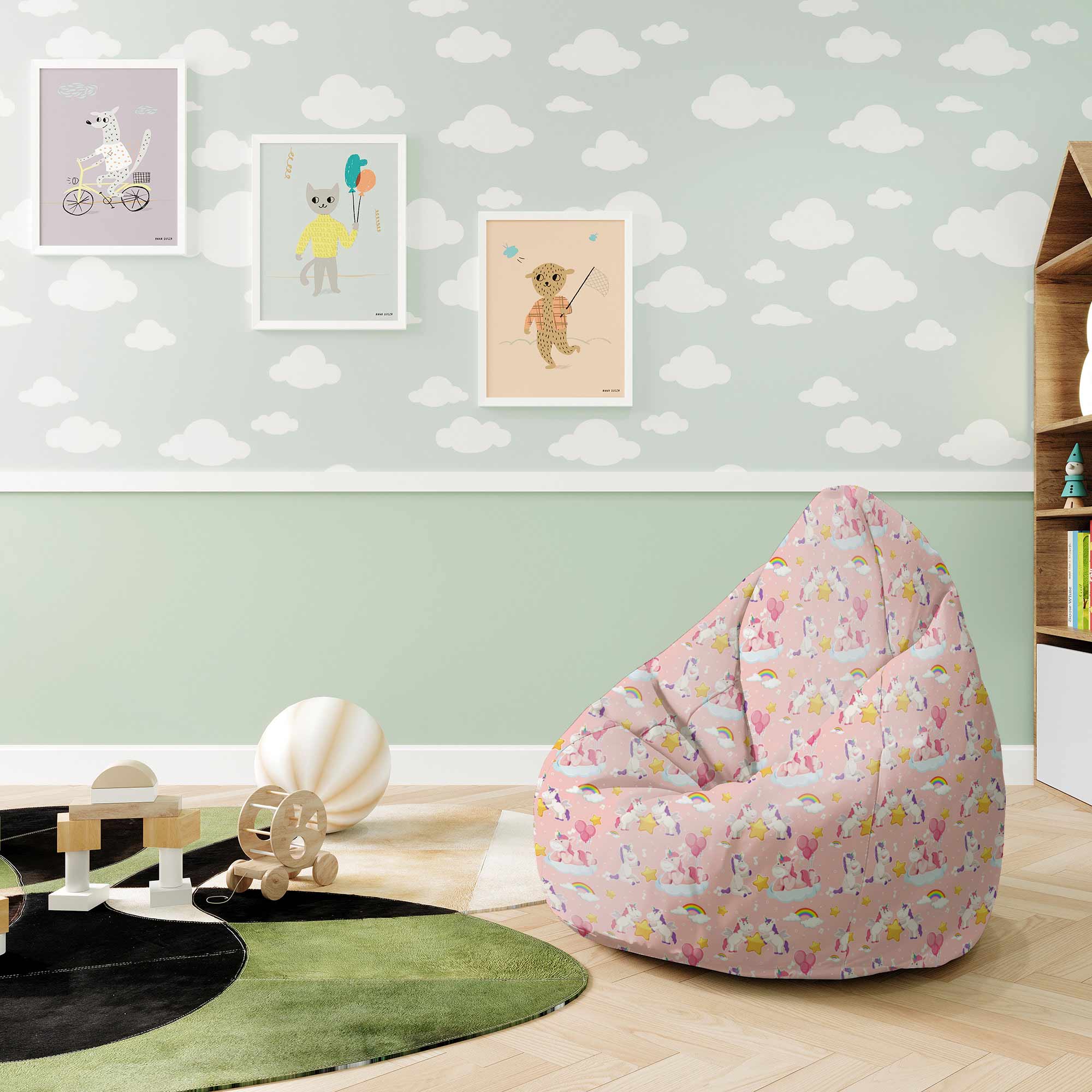 Pearshape Puff Unicorn Have Fun-S-Velvet