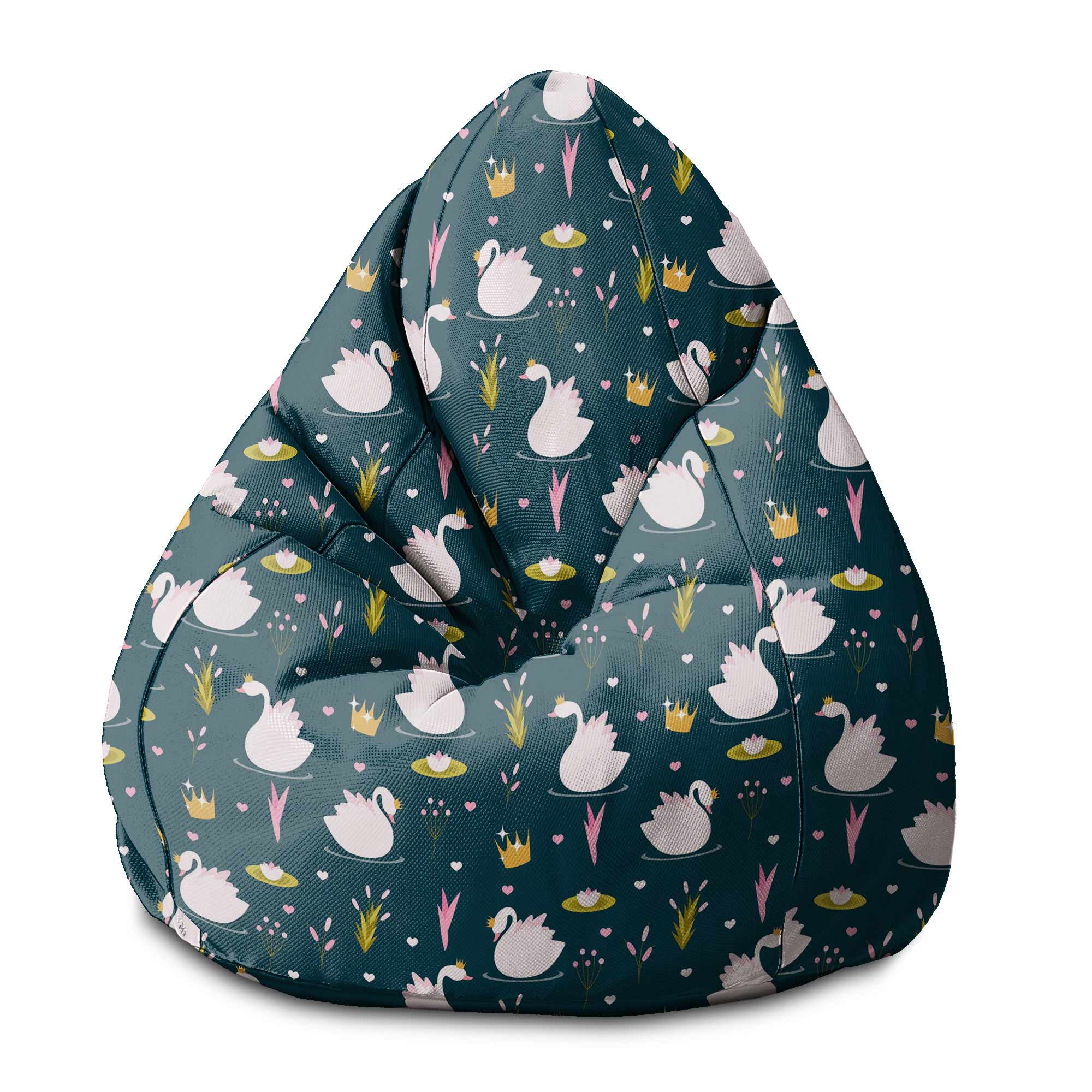 Sedací vak Pearshape Labutie jazero