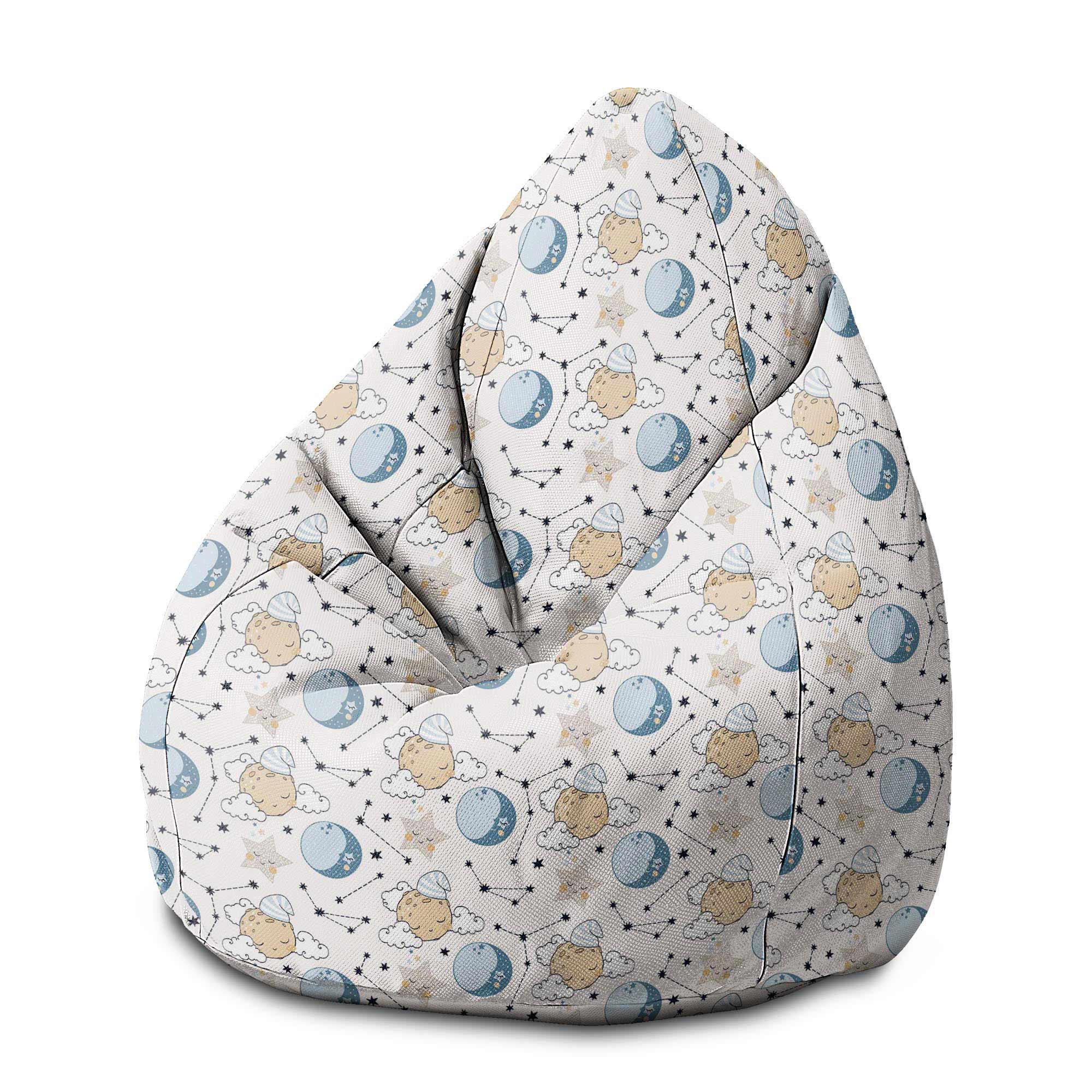 Sedací vak Pearshape Sleeping Moon-M-Velvet