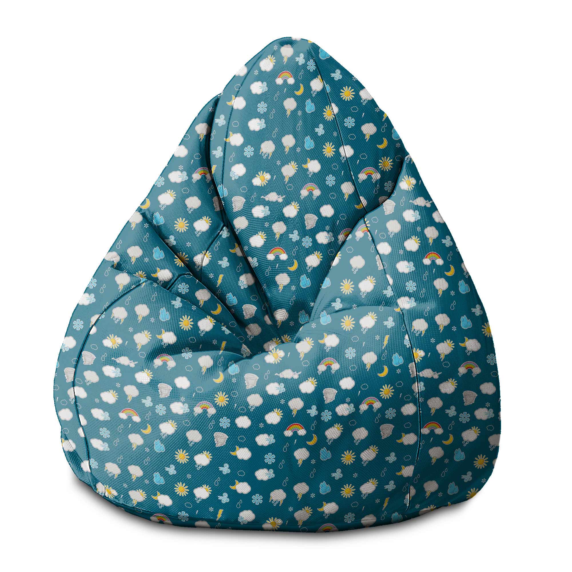 Sedací vak Pearshape Rainy Weather-S-Velvet