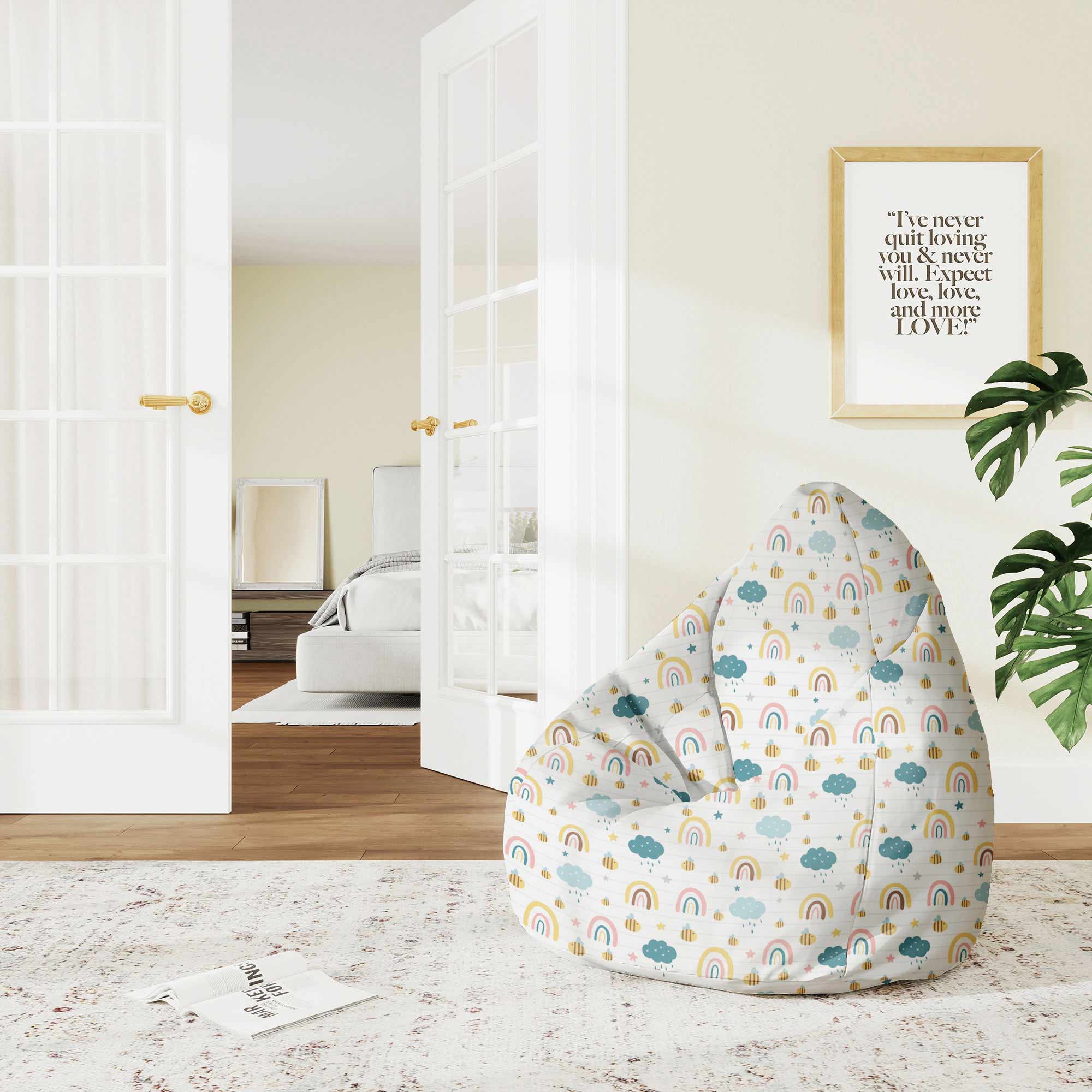 Puf Pearshape Rainbow a Bee-M-Oxford