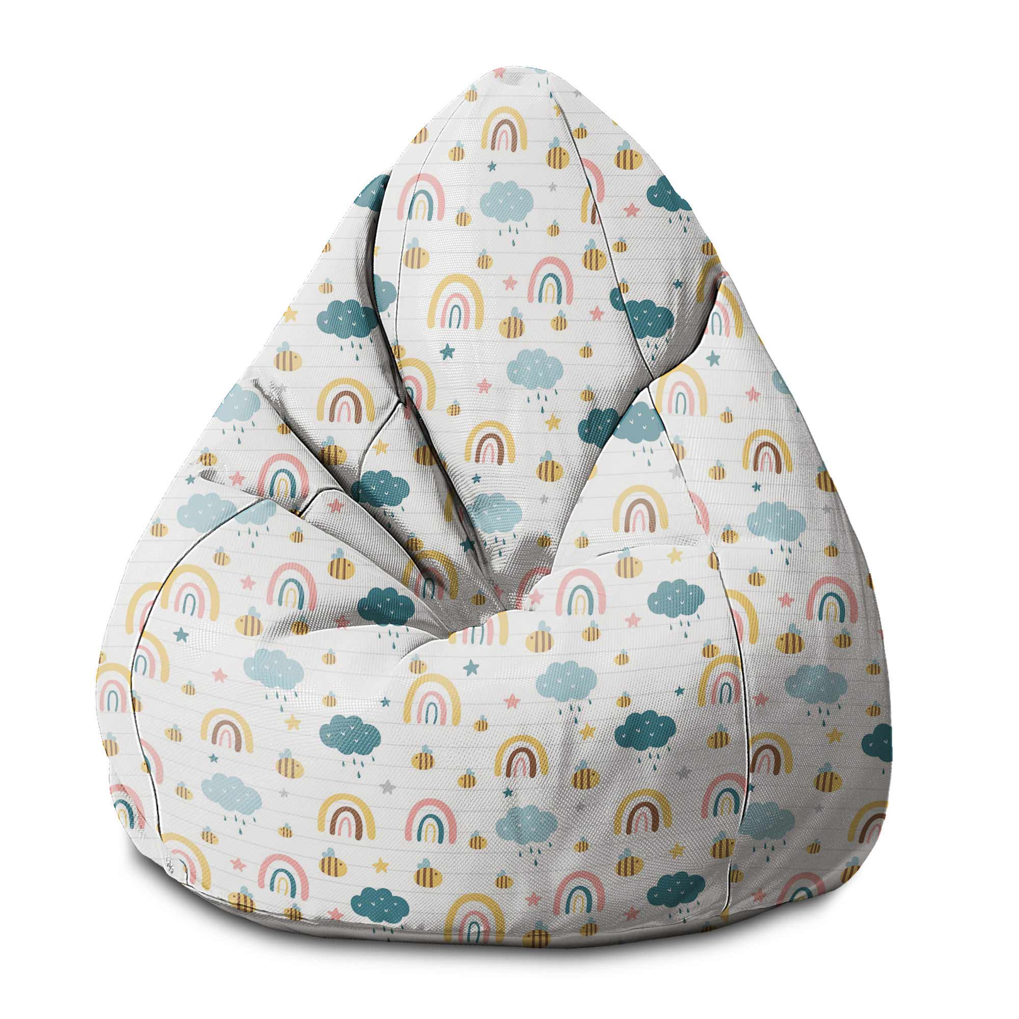 Puf Pearshape Rainbow and Bee