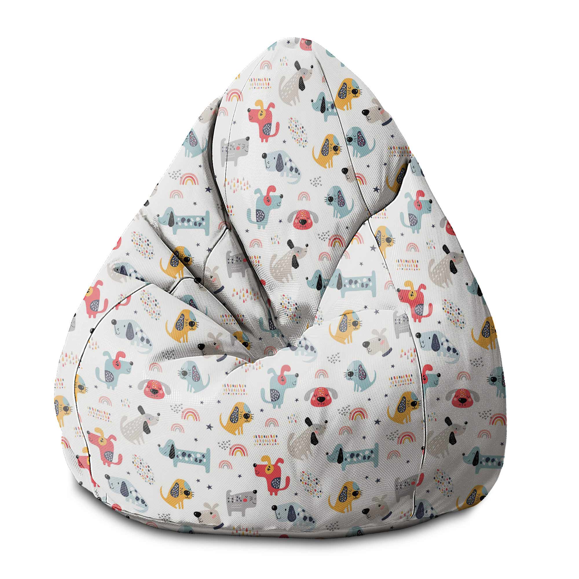Sedací vak Pearshape Rainbow a Dog-S-Oxford