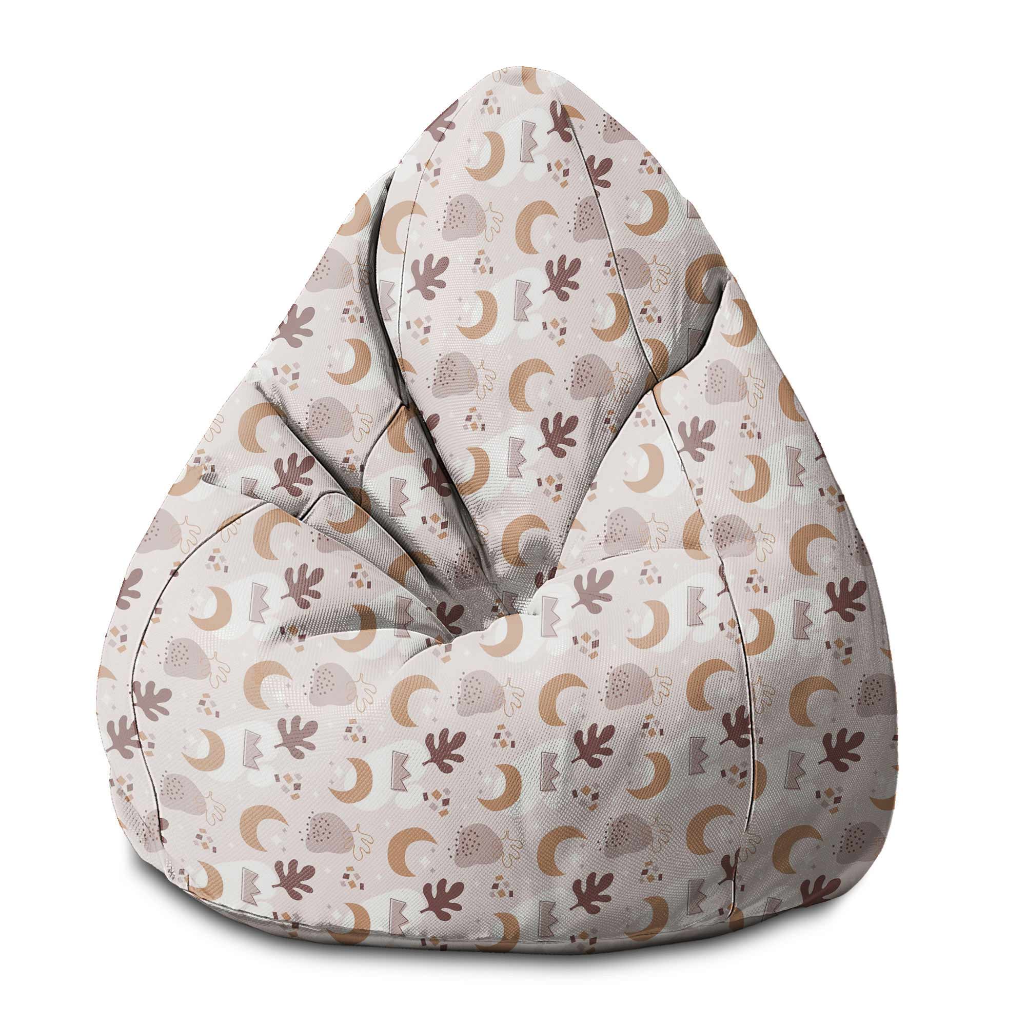 Sedací vak Pearshape Abstract Doodle Baby Pattern-S-Oxford