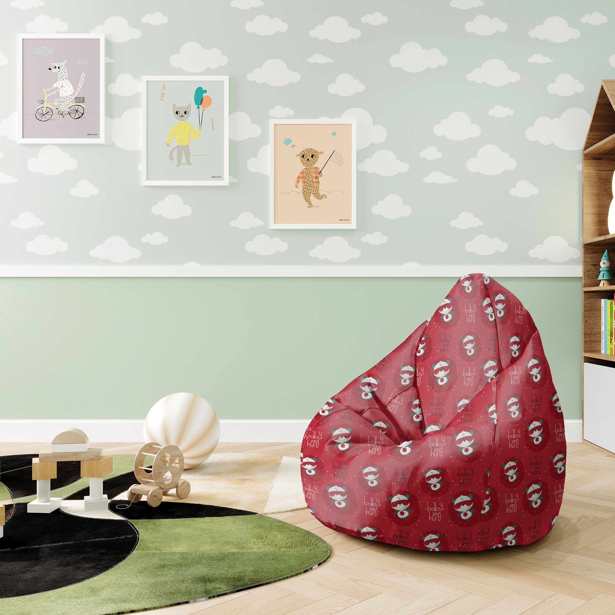 Sedací vak Pearshape Baby Hero
