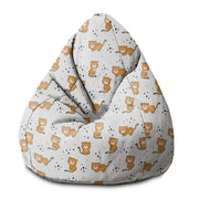Sedací vak Pearshape Baby Tiger-S-Velvet